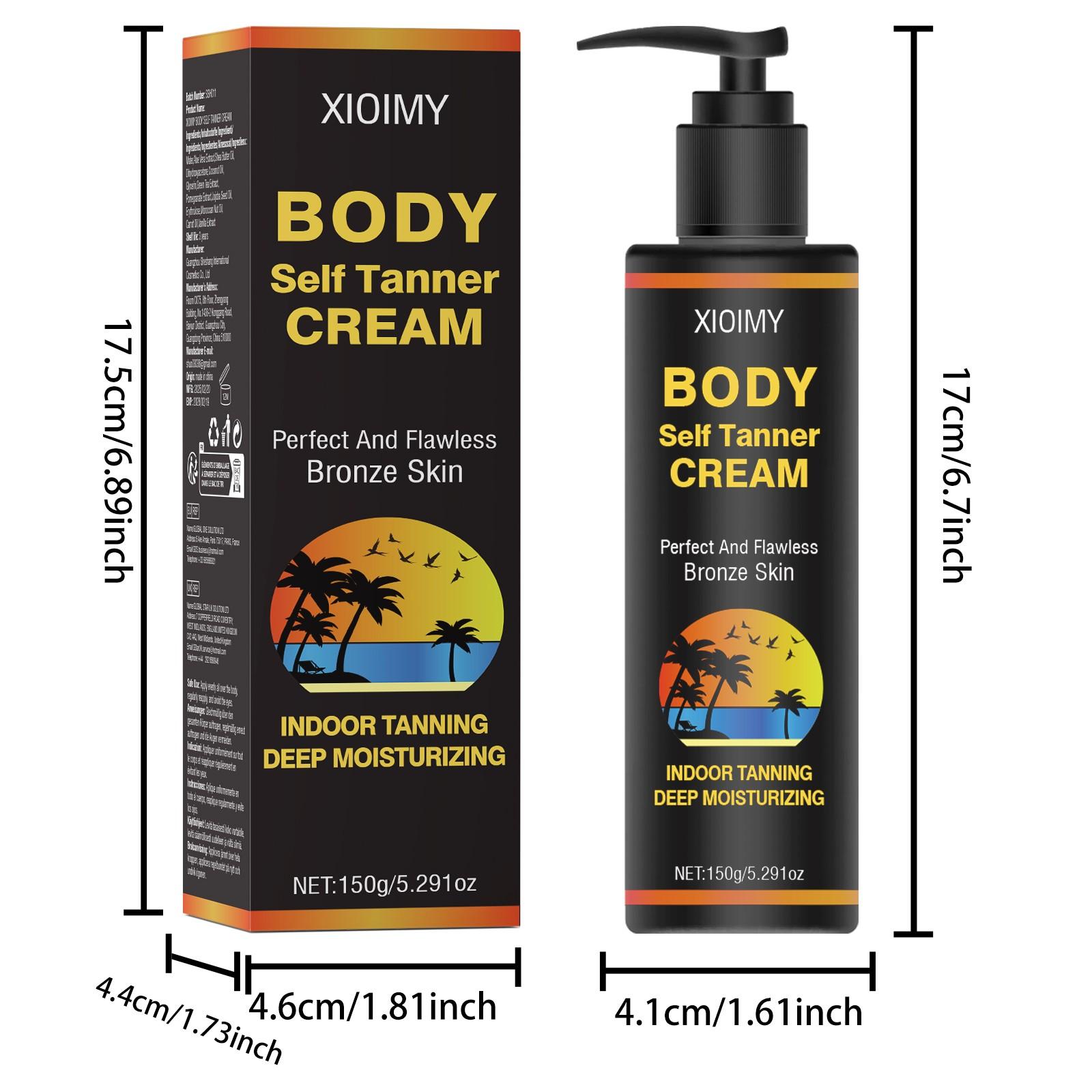 5.291 Oz Body Whitening Lotion, Strong Moisturizing, Brownish-Golden Skin Tone, Brightens Complexion, Long-Lasting Effect, Ideal for Beach, Travel, Vacation