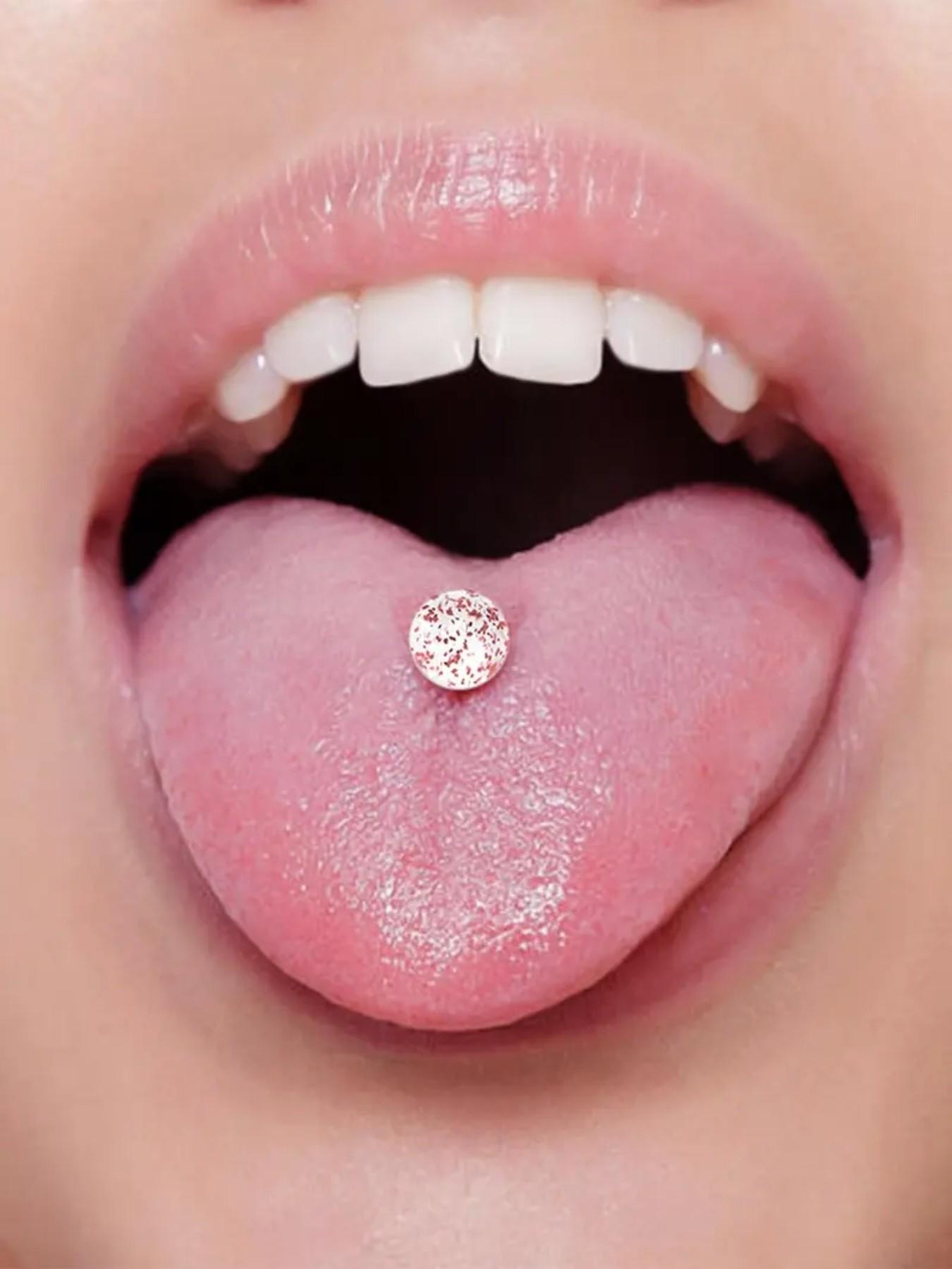 36pcs Stainless Steel Tongue Stud Set, 16mm Rod Length, Body Piercing Jewelry for Women & Men, Daily Wear, Party Accessory