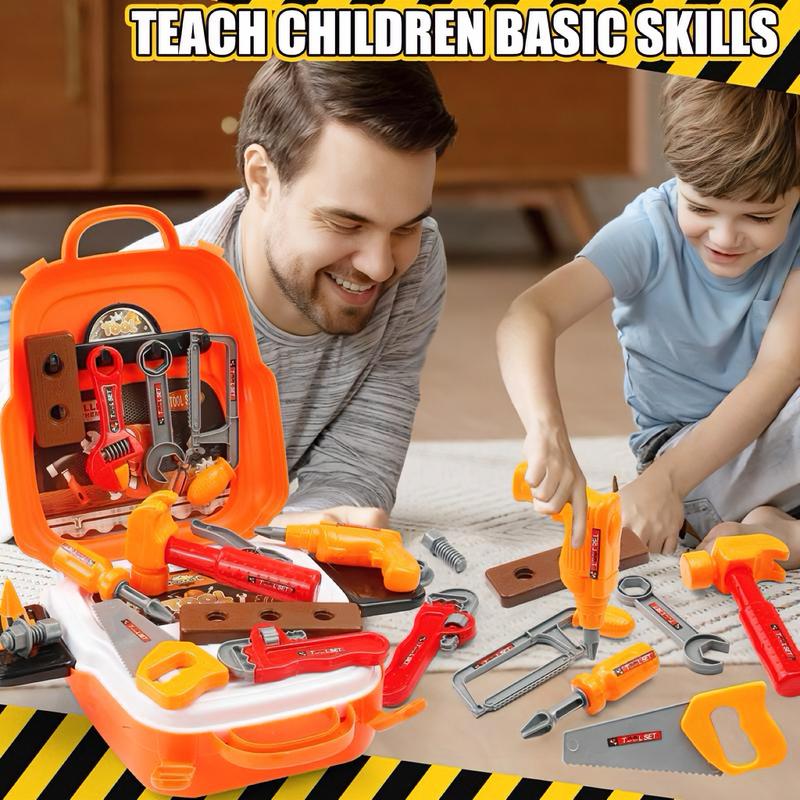 Kids 22Pcs Tool Set -Construction Toy with Toolbox &Electronic Drill, Pretend Play forToddlers Aged 3-7, Birthday Giftfor Boys and Girls 4-6 Years old Kids 22Pcs Tool Set -Construction Toy with Toolbox &Electronic Drill, Pretend Play forToddlers Aged 3-7, Birthday Giftfor Boys and Girls 4-6 Years old
