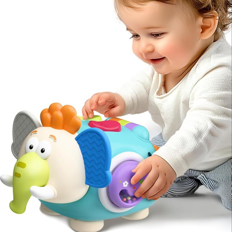 Elephant Baby Soothing Toy, Calms Emotions, Suitable for Babies over 3 Months, Car & Home Use, No Batteries Needed, Perfect Birthday Gift, Christmas Gift
