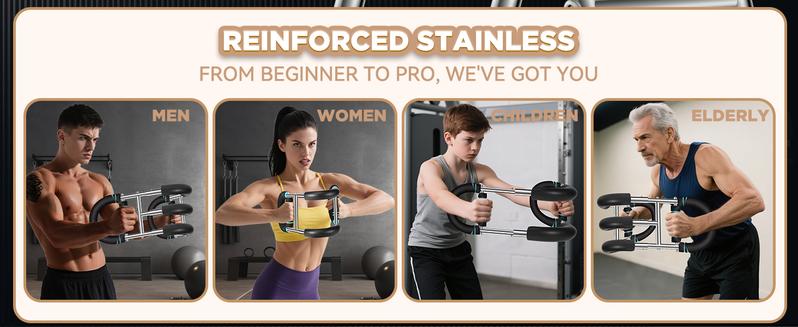 [New Version] 2025 Professional Chest & Arm Muscle Trainer for Men – Detachable, Portable Spring Resistance Home Fitness Equipment for Beginners & Enthusiasts big mama grip TikTokShopBlackFriday Adjustable Handles Strap Adjustable Elastic Strap