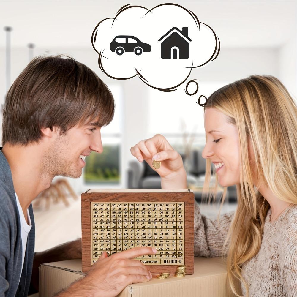 Creative DIY Money Saving Piggy Bank, Reusable Money Saving Box with Marker Pen, Home Ornament, Home Decor Accessory, Ideal for Home, Office, Dormitory & School #GLOBAL PICKS