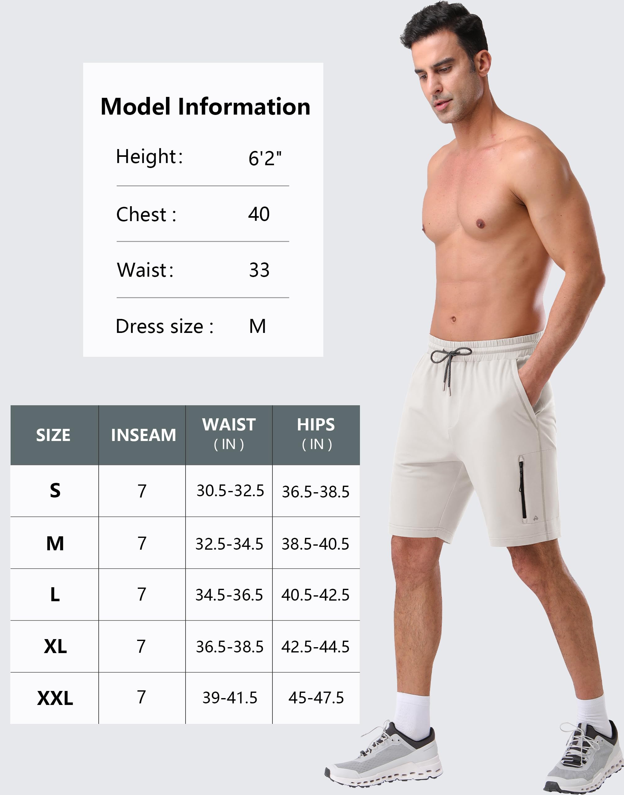 Pioneer Camp Sweat Shorts for Men 7 Inseam Cotton Athletic Casual Shorts with 4 Pockets for Gym Workout Lounge Summer Shorts