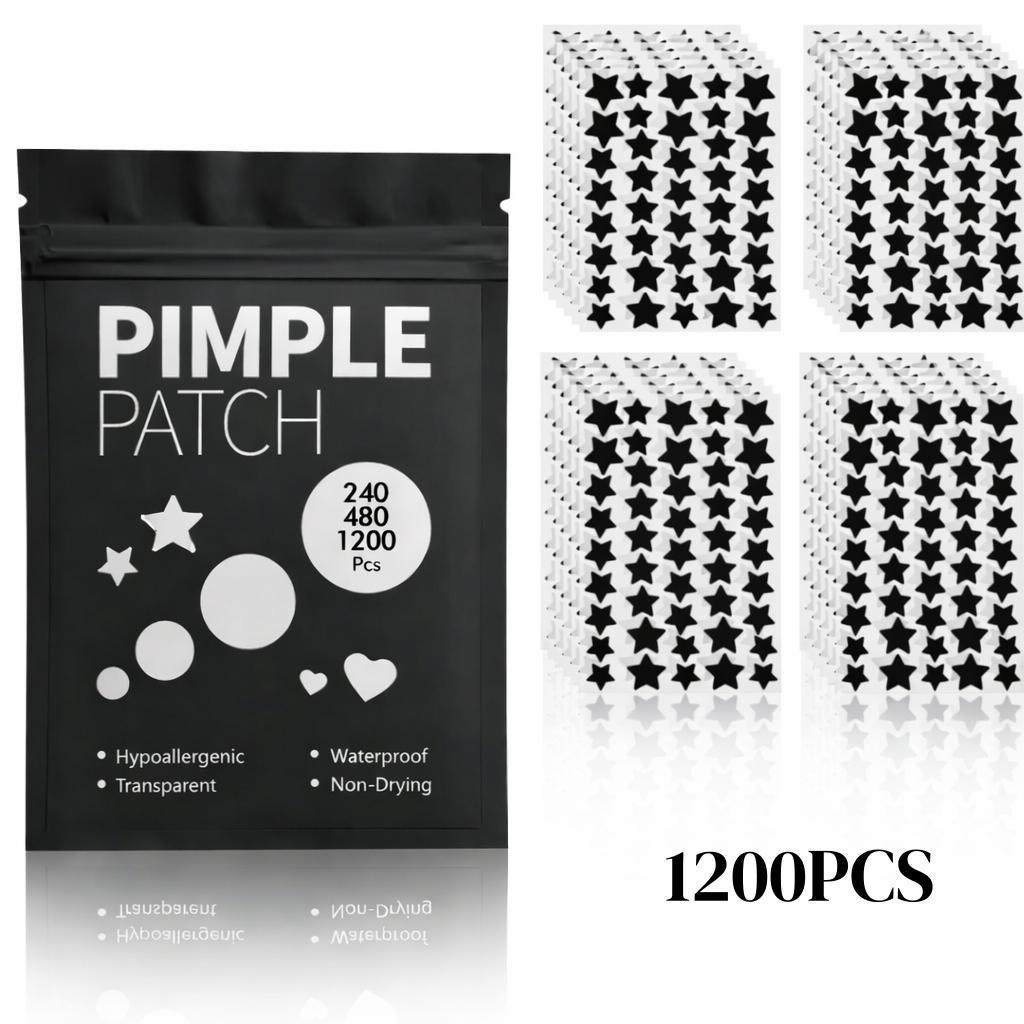 Dark Aesthetics Acne Pimple Patches, Stylish & Effective Treatment, Hypoallergenic, Invisible Dark-Style Patches, 240/480/1200pcs, for Cool Girls, Acne Clearing Products, Pimple Patch Bulk