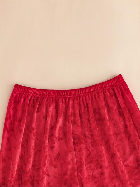 Women's Elegant Winter Pajama Set, Fitted Long Sleeve Button-Up Top & Warm Pants, Comfortable Loungewear for Cold Weather