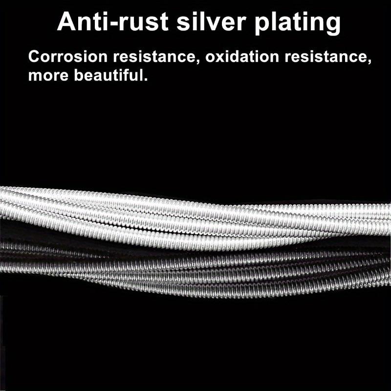 6pcs/set Classical Guitar Strings Set Plating Super Light Classic Guitar Clear Nylon Silver Strings Silver Plated Copper