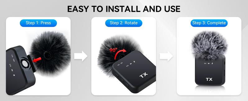 3 in 1 Mini Wireless Lavalier Microphone, 3 in 1 Microphone for iPhone/Android/Camera, 328ft Transmission, 18H Battery Life, Mini Microphone for Record Interview, Vlogs, YouTube, Tiktok,Built-in Enhanced Intelligent Noise-Canceling Technology. 3 in 1 Mini Wireless Lavalier Microphone, 3 in 1 Microphone for iPhone/Android/Camera, 328ft Transmission, 18H Battery Life, Mini Microphone for Record Interview, Vlogs, YouTube, Tiktok,Built-in Enhanced Intelligent Noise-Canceling Technology.