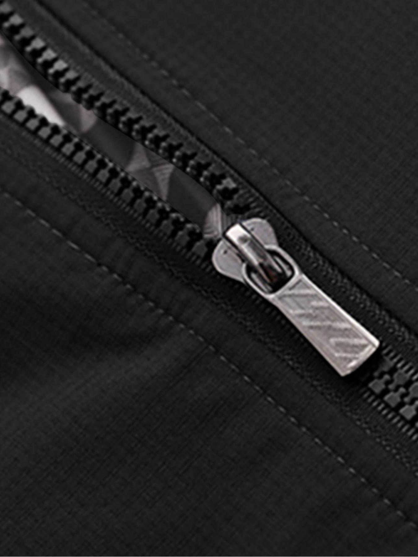 Men's Casual Lightweight Solid Color Collared Jacket, Spring & Fall Lightweight Stylish Commuter Coat, Versatile Fitted Jacket for Daily Wear