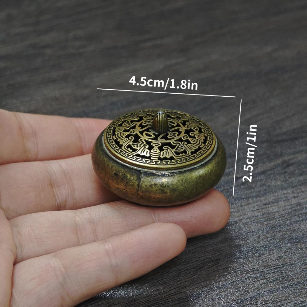 Assorted Vintage Incense Burners Miniature Ornate Metal Holders in Owl, Elephant & Teapot Designs | Desk & Home Fragrance Decor with Blue Gift Box