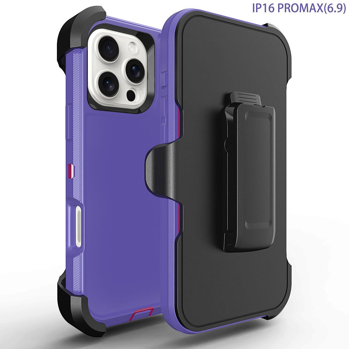 Essential phone case for outdoor workers, suitable for iPhone 16 Pro Max with back clip, iPhone 15 Plus protective case, 14 Max with rotating clip, 13 Pro waist-hanging phone case