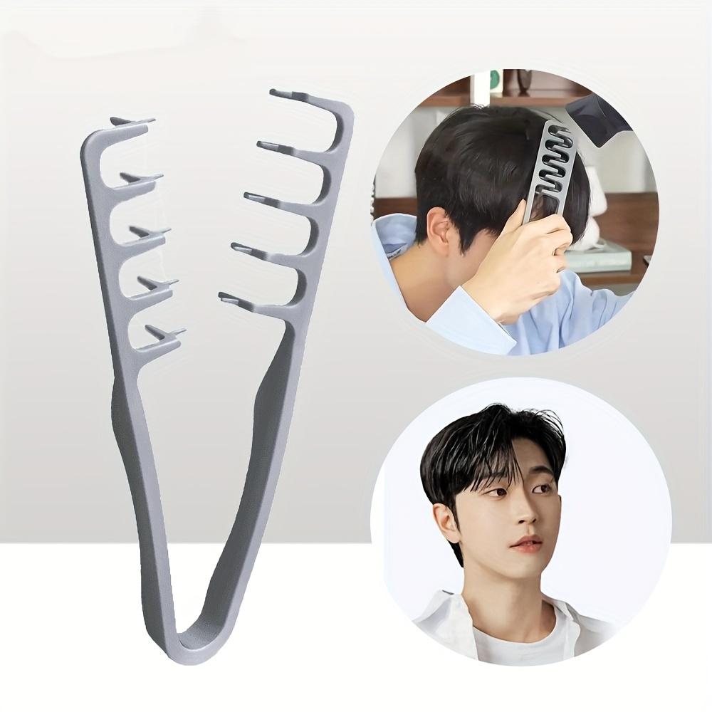Men's Hair Styling Tool Two-In-One Folding Comb + Puffiness Toothed Styling Comb, Root Lift & Concealment, Perfect Holiday Gift for Guys