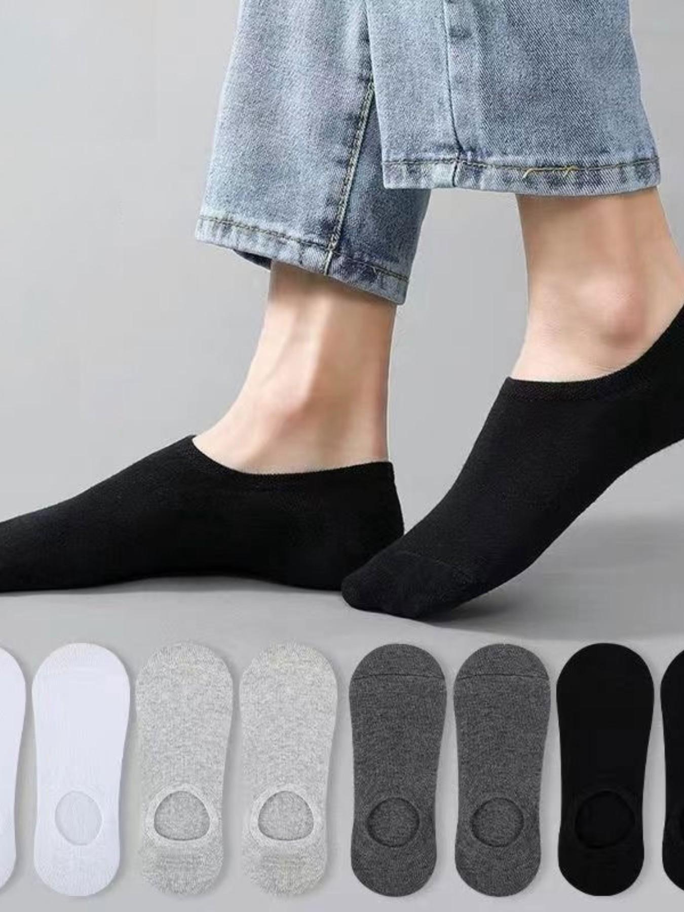 10 Pairs Spring Summer Minimalist Sweat-Wicking Antibacterial Socks Set, Casual Short Socks, Lightweight Comfortable Anti-Odor Non-Slip