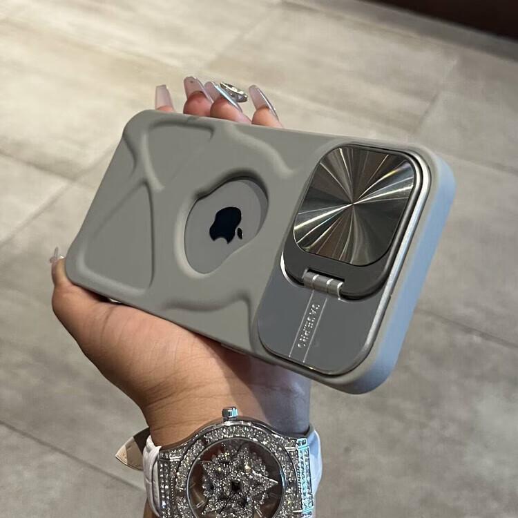 New Magnetic iPhone 17/16/15/14/13/12/11 Pro Max Compatible Case with Lens Holder 17 Pro Stylish and Minimalist Design 16 Plus Shockproof Protective Case