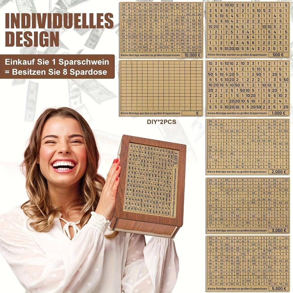 Creative DIY Money Saving Piggy Bank, Reusable Money Saving Box with Marker Pen, Home Ornament, Home Decor Accessory, Ideal for Home, Office, Dormitory & School #GLOBAL PICKS