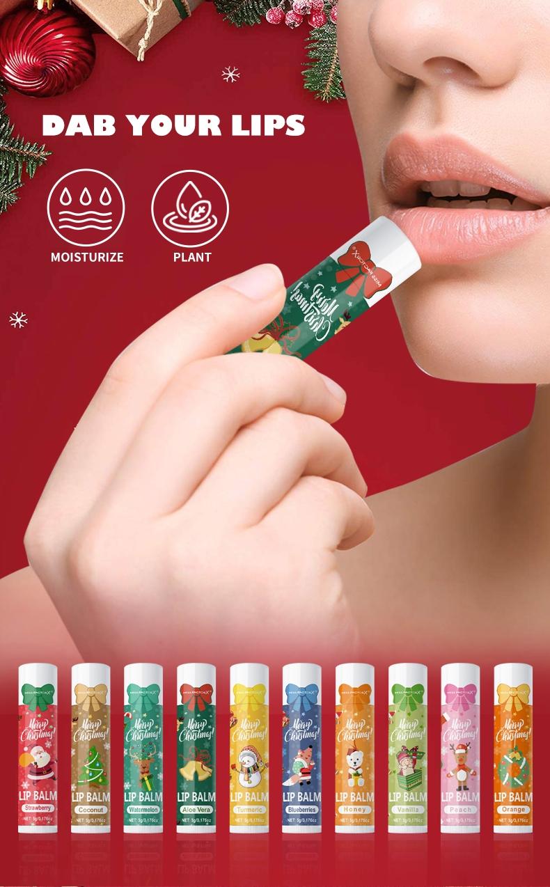 30pcs Lip Balm Set, Lip Moisturizer, Moisturizing Deep Hydration, Christmas Gift for Women, Travel Size Lotion, Non-Toxic, Long-Lasting, 5 Pieces/box