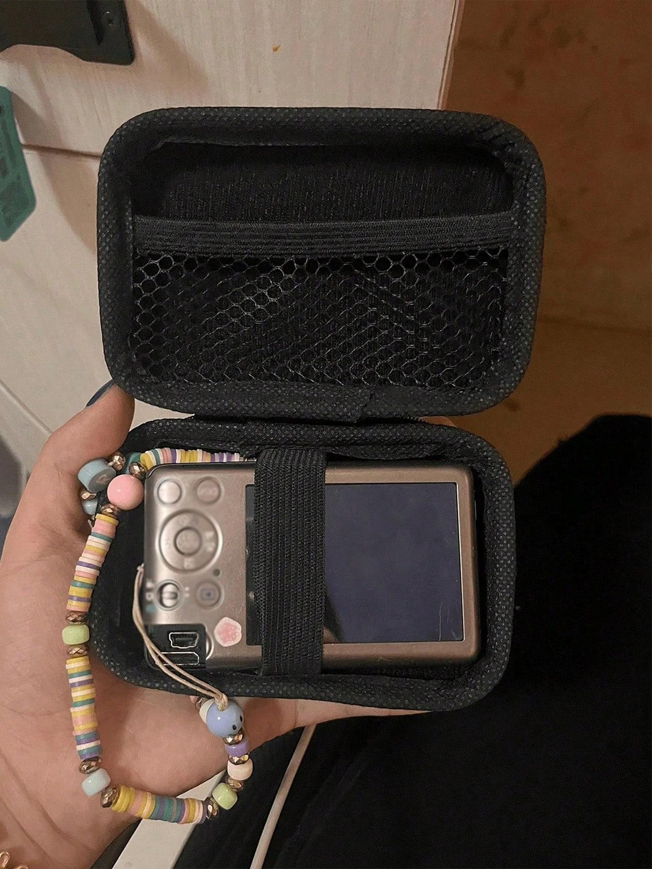 Durable Eva Hard Shell Portable Storage Bag, Ideal for Electronics, Headphones, Cards, Poker, Anti-Drop Zip Design, Travel & Daily Use