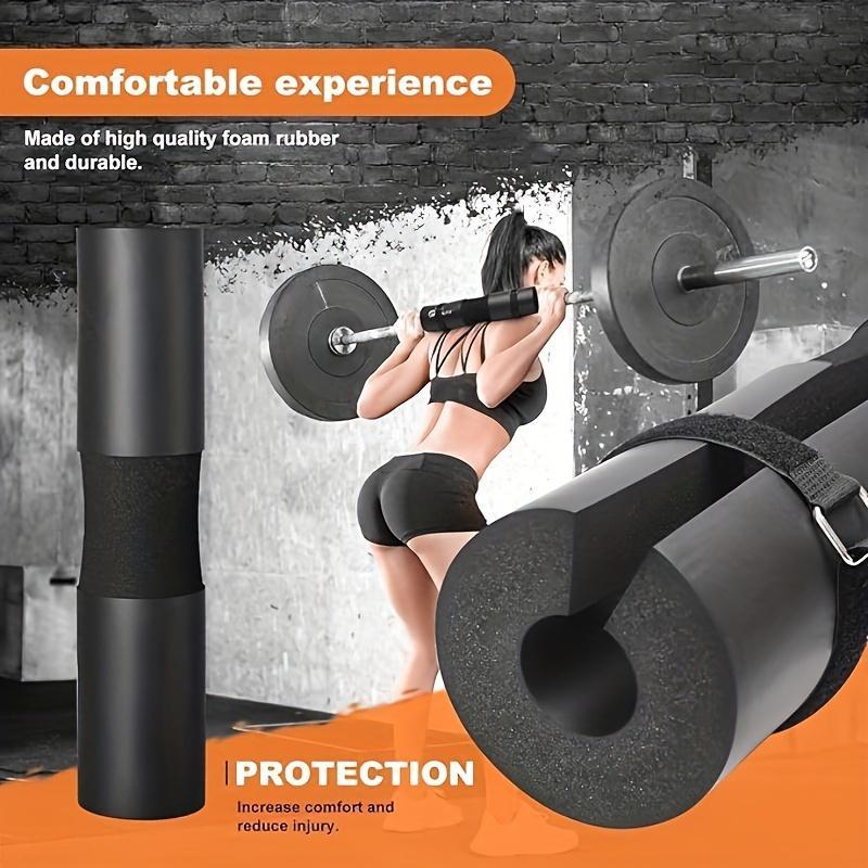 Foam Barbell Pad, Non-slip Mat with Belt, Comfortable Shoulder Support, Exercise Machine Accessories, Home Workout Equipment for Gym Workout & Strength Training