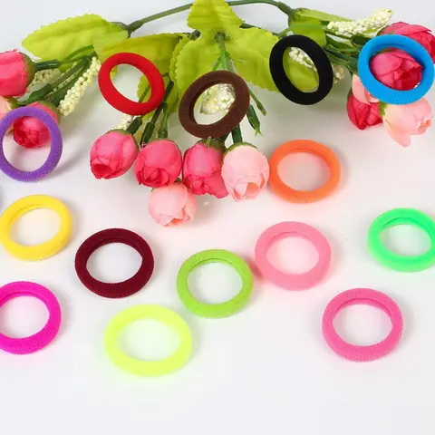 High Elastic Ponytail Holders 1PC Macaron Rainbow Hair Ties Soft Colorful Hair Bands Women Hair Accessories