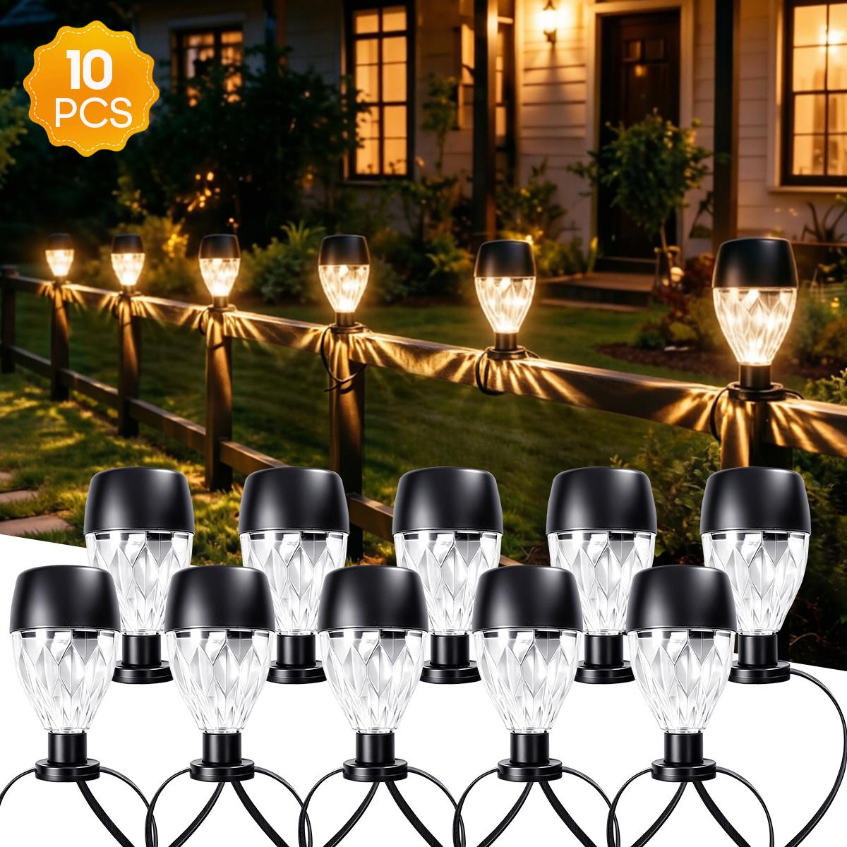 Solar String Lights Set, Outdoor Fence Decor, Party Atmosphere Lighting, Poolside Landscape, Balcony Railing Light, Social Gathering Background Illumination