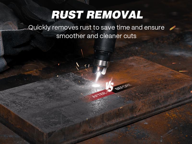 Arccaptain CUT55 Non-HF Plasma Cutter, Blowback Non-HF Pilot Arc Plasma Cutting Machine, Large LED Display IGBT Inverter 110/220V Dual Voltage, 3/5" Clean Cut, Mesh Cutting, Rust Removal, PA PT Adjustable, Black Friday Deals, Xmax Gift for Man and Dad