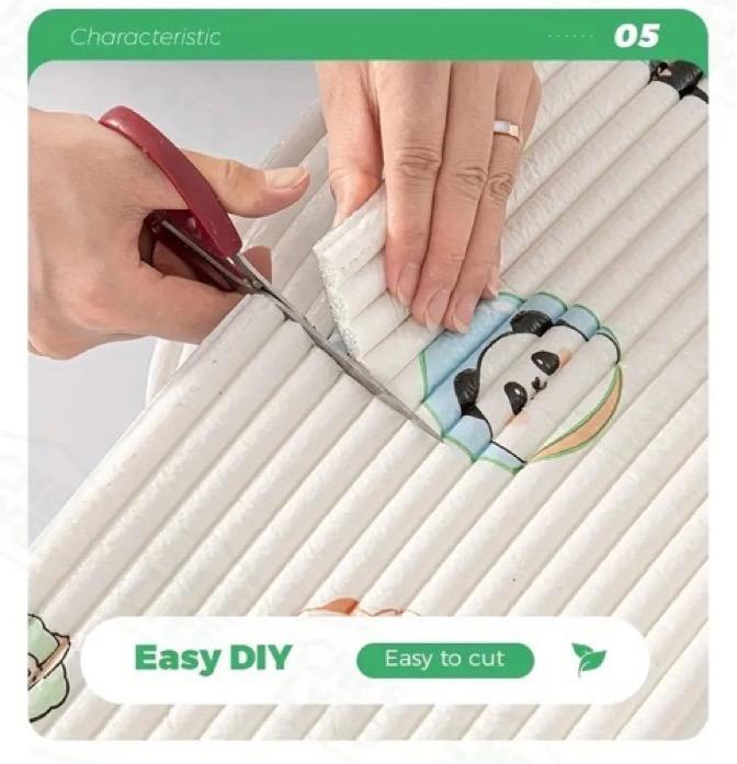 Self-adhesive XPE foam bumpers - Soft rubber buffer strips with & design, peel and stick safety guards for walls, corners, furniture bedside, living room, dining table - Ideal Thanksgiving gift, durable impact resistant, for home decor, Corner Protectors