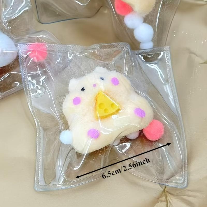 1pc Handmade Taba Hamster Stress Toys, Soft Sticky TPR Fidget Toys for & Kids, Cute Hamster Squishy Toys, Sensory Anxiety Relief Toys for Party Favors & Gifts Easter Valentine's Day Gifts,Office Leisure(Random Color)