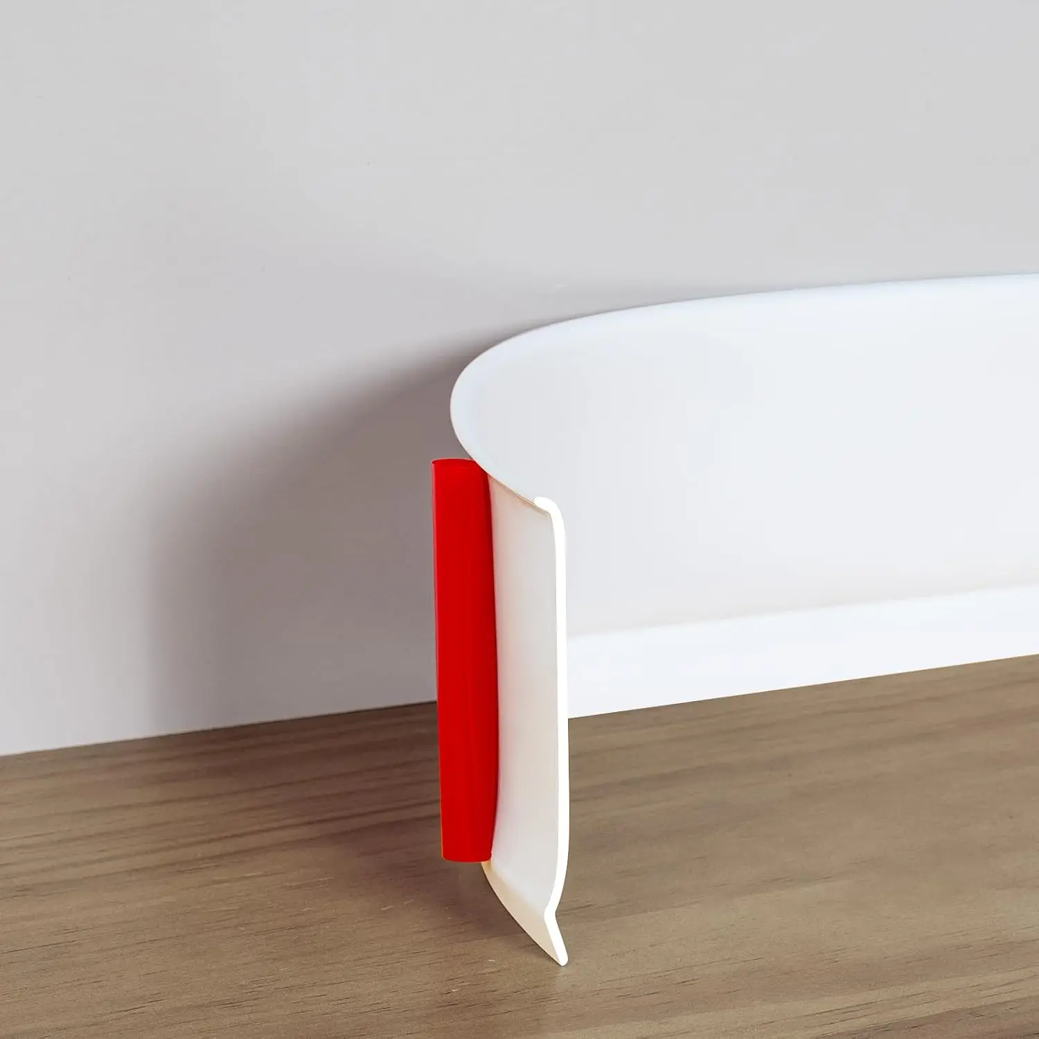 4"×20' White Vinyl Baseboard Molding Trim with Self Adhesive SB03