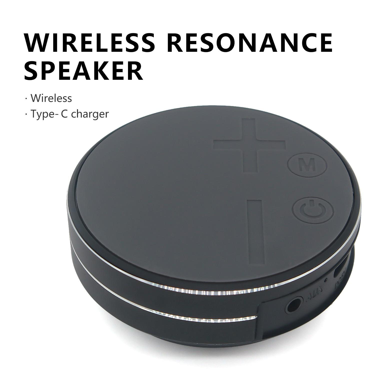 Mini Bone Conduction Speaker, Portable Wireless Speaker, Stereo Bass, Creative Compact Speaker, Music Player for Home, Outdoor, Travel, Rechargeable Wireless Speaker