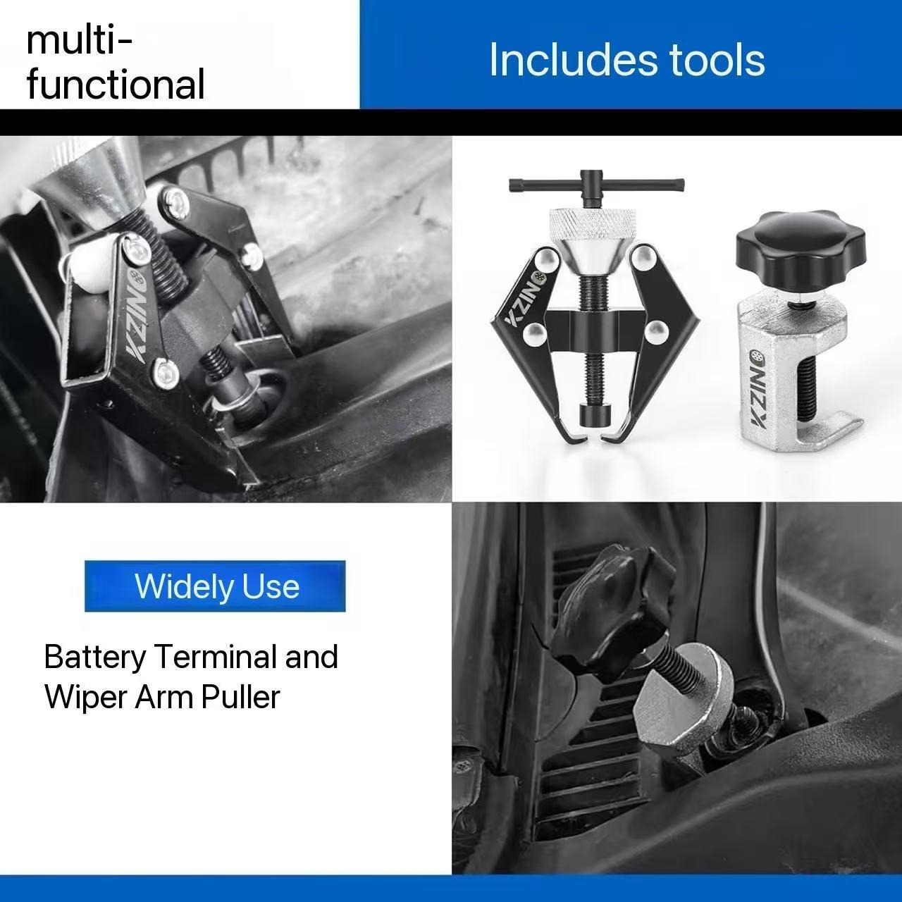 Universal Windshield Wiper Arm Puller Tool, Adjustable Battery Terminal Removal Tool, Lightweight Fixed & Adjustable Design