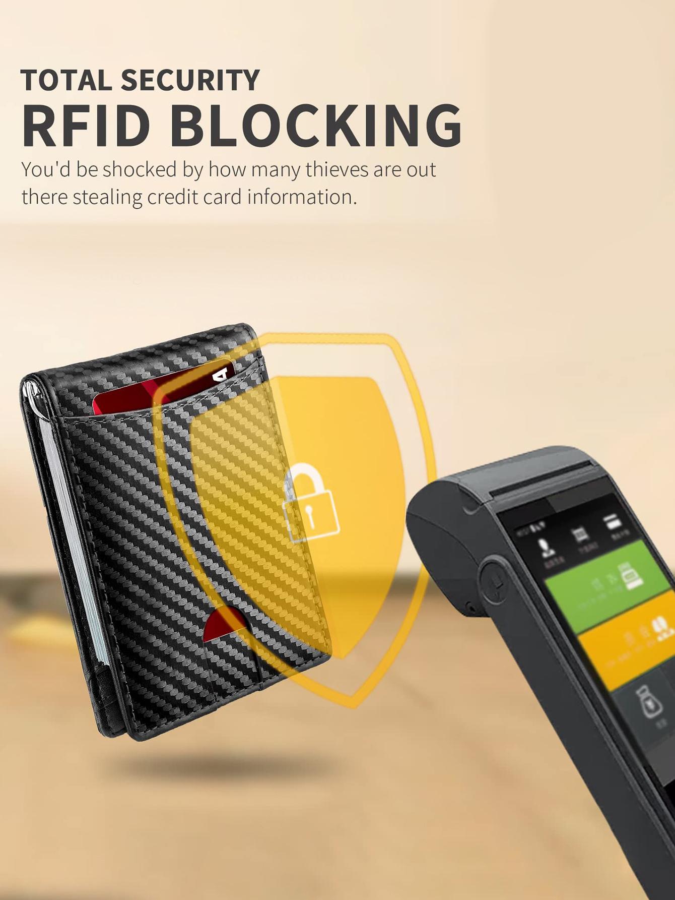 Men's Slim Wallet with RFID Blocking, Stylish Card Holder for Daily Use and Travel, Perfect Gift for Him