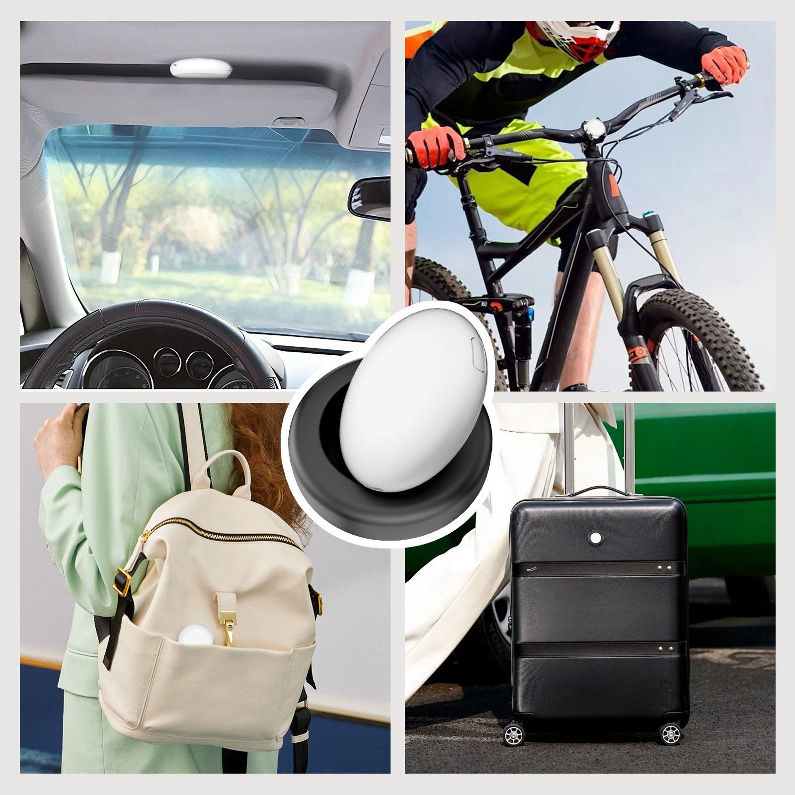 2PCS Flat Vehicle Locator with Magnetic Case, No Monthly Fee, Global Use, iOS System Only, Suitable for Cars, Bikes, Motorcycles, Pets, Luggage