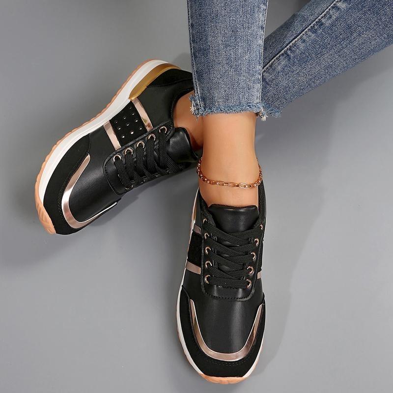 Women's Platform  Walking Shoes Pain Relief Casual Work Shoe Orthotic Arch Support Non Slip Wedge Tennis Sneakers