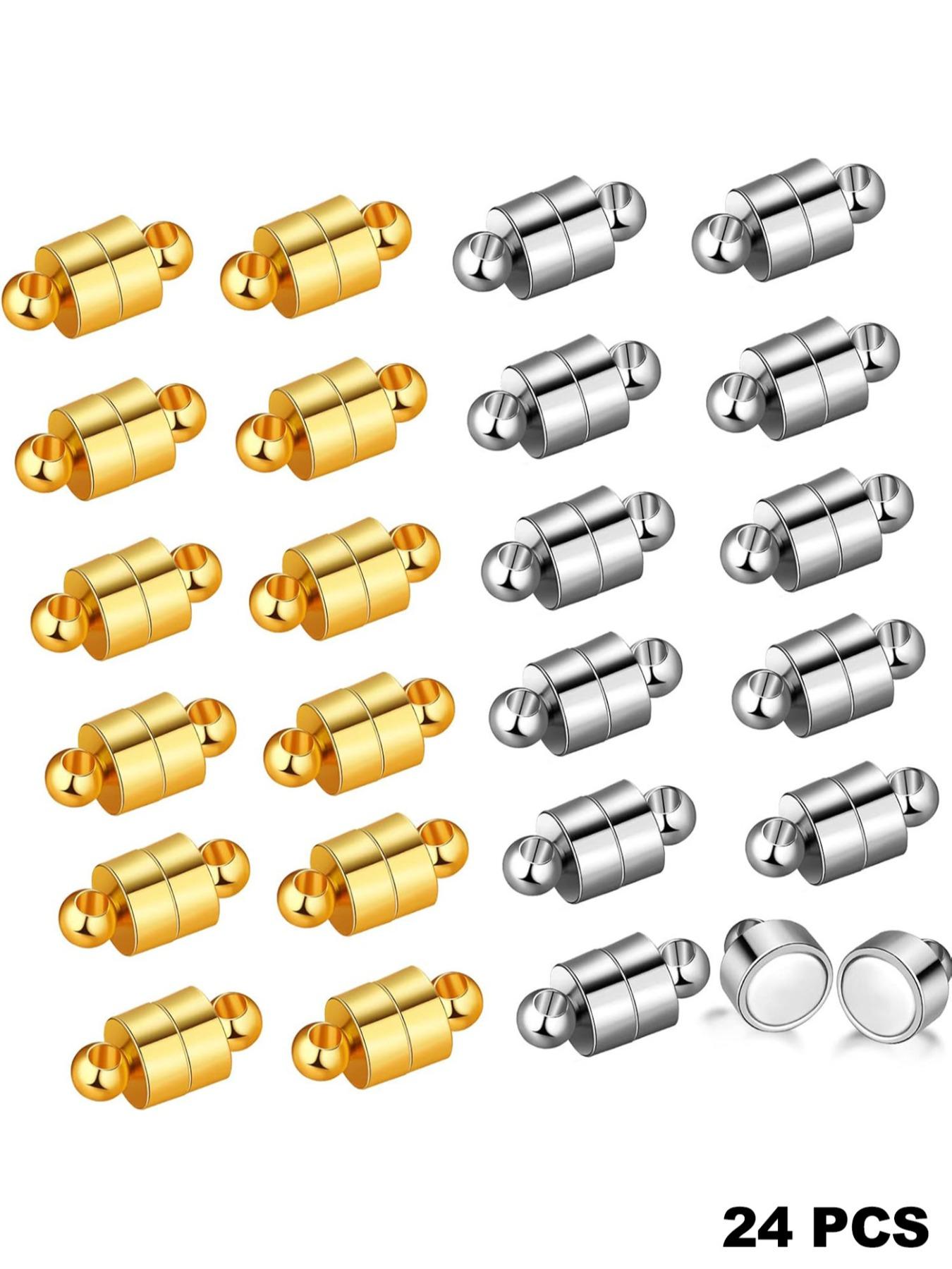 Magnetic Clasps Set for Jewelry Making, Magnetic Converter & Extender Clips, Ideal for DIY Bracelets Necklaces, Enhance Your Craft Projects