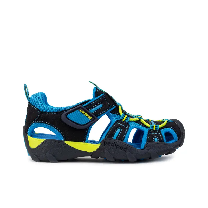 Pediped Canyon Flex Black Quick-Dry Sandals for Kids Comfortable & Protective for Hiking Beach & Pool Approved by APMA