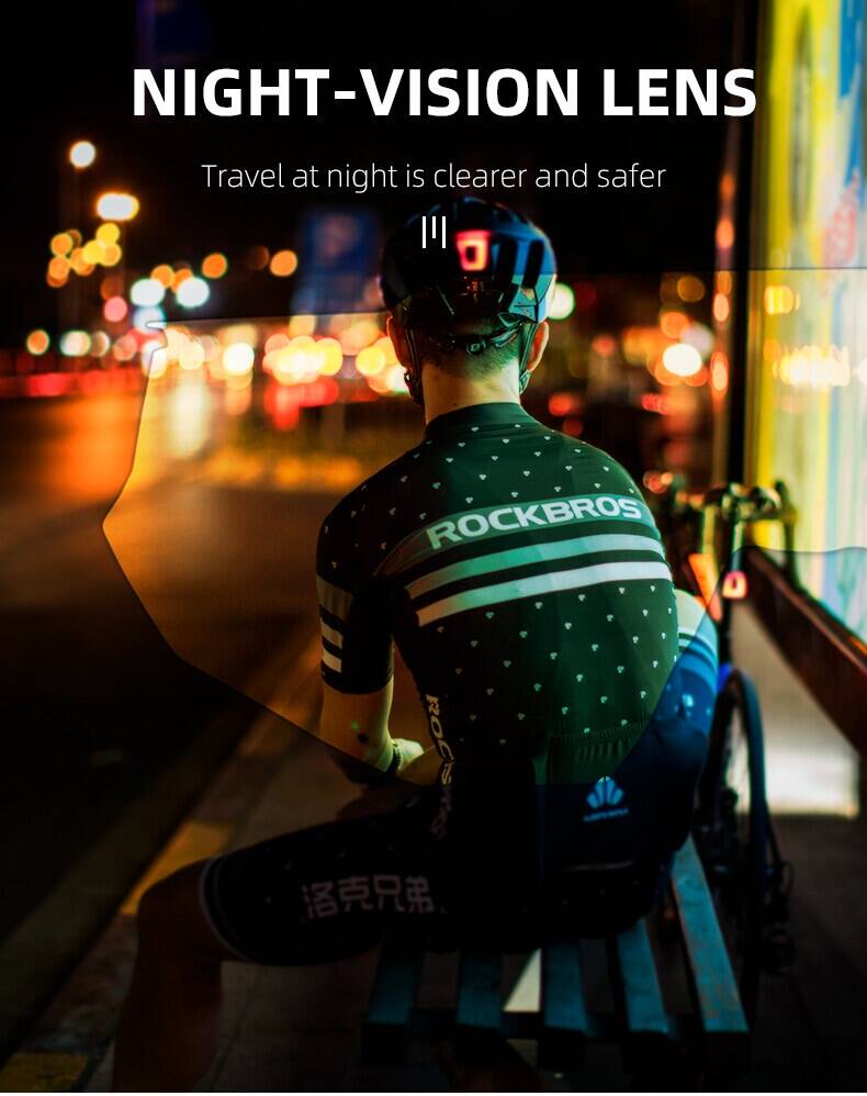 ROCKBROS Polarized Sunglasses for Men Women UV Protection Cycling Sunglasses Sport Glasses with Interchangeable Lenses