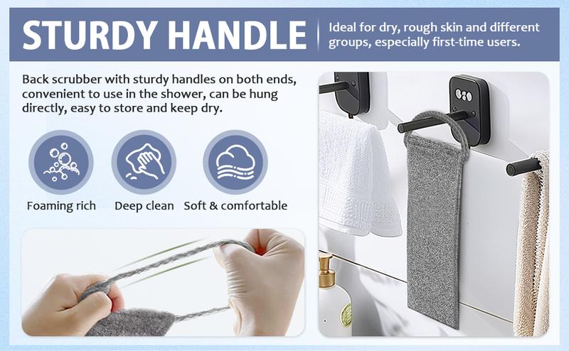 Exfoliating Body Scrubber for Men Women,Premium Bamboo Fiber Body Scrub Towel – Soft, Exfoliating, Gentle Bath Towel for Smooth Skin, Back Scrubber , Deep Clean , Body Exfoliator , Dead Skin Remover , Deep Exfoliation , Perfect Gift Exfoliating Body Scrubber for Men Women,Premium Bamboo Fiber Body Scrub Towel – Soft, Exfoliating, Gentle Bath Towel for Smooth Skin, Back Scrubber , Deep Clean , Body Exfoliator , Dead Skin Remover , Deep Exfoliation , Perfect Gift