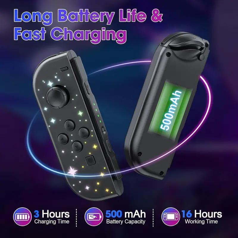 Switch Game Controller with Dual Vibration/wake-Up Function, Replacement Controller for Switch/lite/oled, Childhood Arcade Games