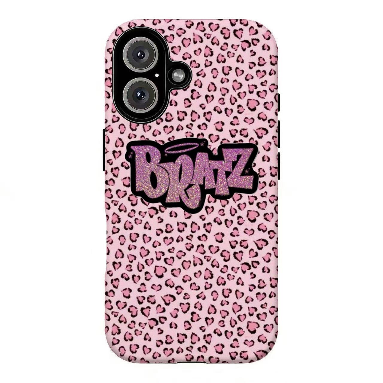FL-Brat2 Y2K Leopard Print Phone Case,Retro 2000s Fashion Aesthetic Cover For iPhone 11 12 13 14 15 16 17 Air Pro Max for Samsung S26 S25 S24 S23 S22 S21 Case,Gift for her/him, Accessories, Custom
