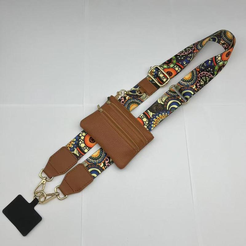 Clip and Go Strap for Phone With Wallet Crossbody, Phone Strap With Wallet, Phone Strap Crossbody With Zipper Pouch Wallet, Phone Wallet, Adjustable Mobile Phone Strap, Mobile phone lanyard, Gift for Valentine's Day