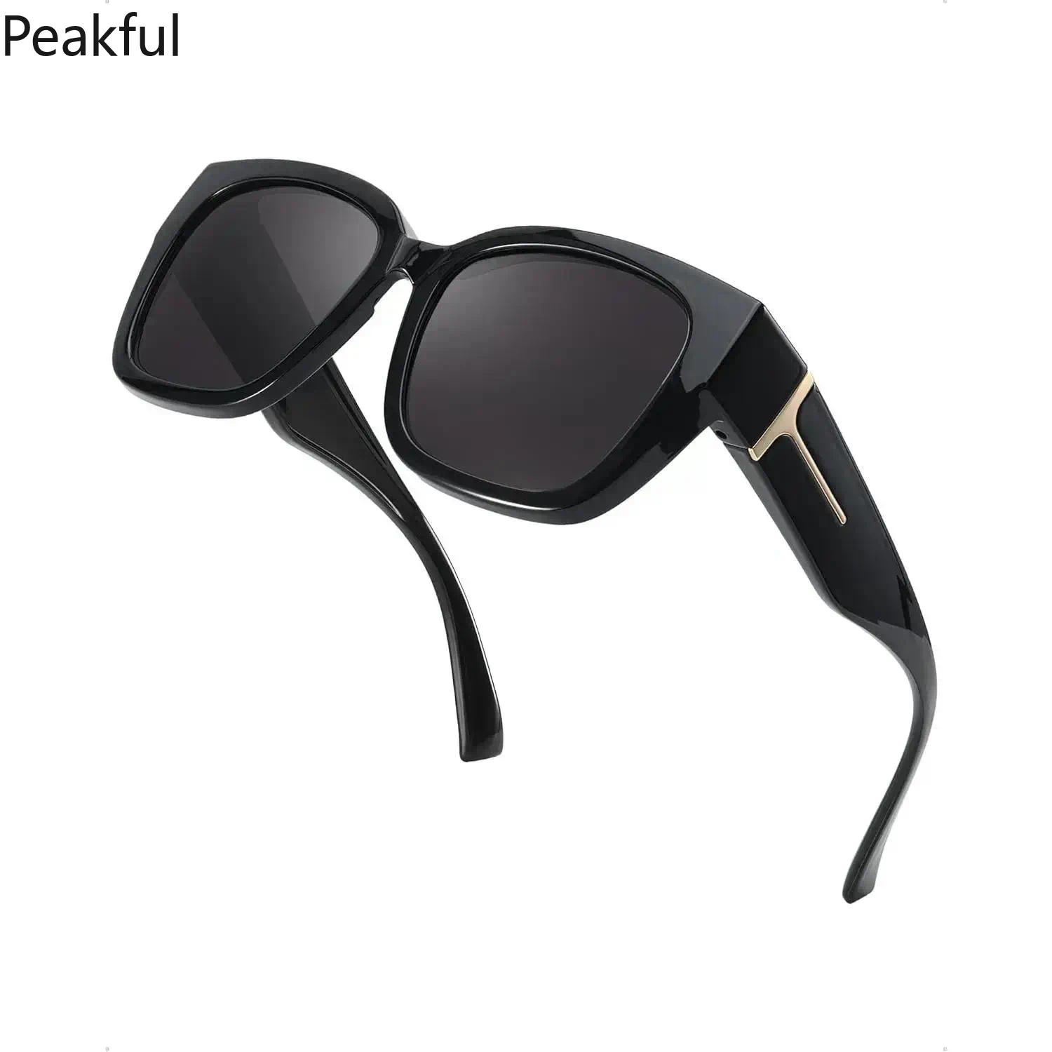 UV400 Polarized Fit Over Sunglasses | Mirrored Rectangular Frame for Unisex | Anti-Glare Protection | Wear Over Prescription Glasses | Durable Shades for Outdoor Sports, Driving, & Casual Use