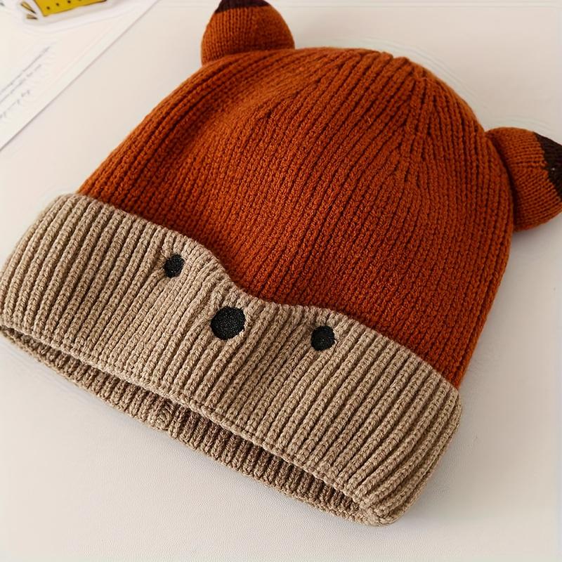 2026 black ear protection hat new knitted autumn men's and women's yarn baby hats diverse