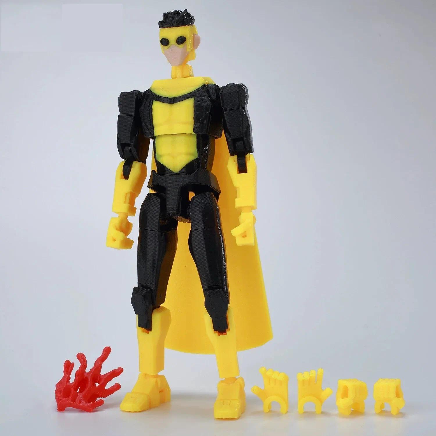 3D Printed Lucky13 Invincibles Tech Jacker Movable Soldier Multijoint Movable T13 Figurines Assembly Mecha Toy Holiday Gift