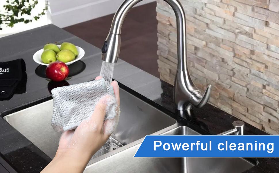 Wire Dishwashing Rag, 10 Pack Non Scratch Wire Dishcloth, Multipurpose Wire Washing Cloth for Wet and Dry, Scrubbing Wire Dishcloths for Kitchen