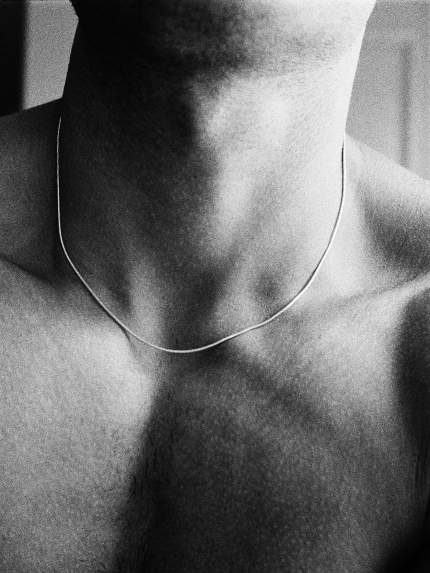 Men's Hip Hop Stainless Steel Round Snake Chain Necklace, Casual Style, All Seasons Wear, No Choking Hazard, Durable Jewelry Gift