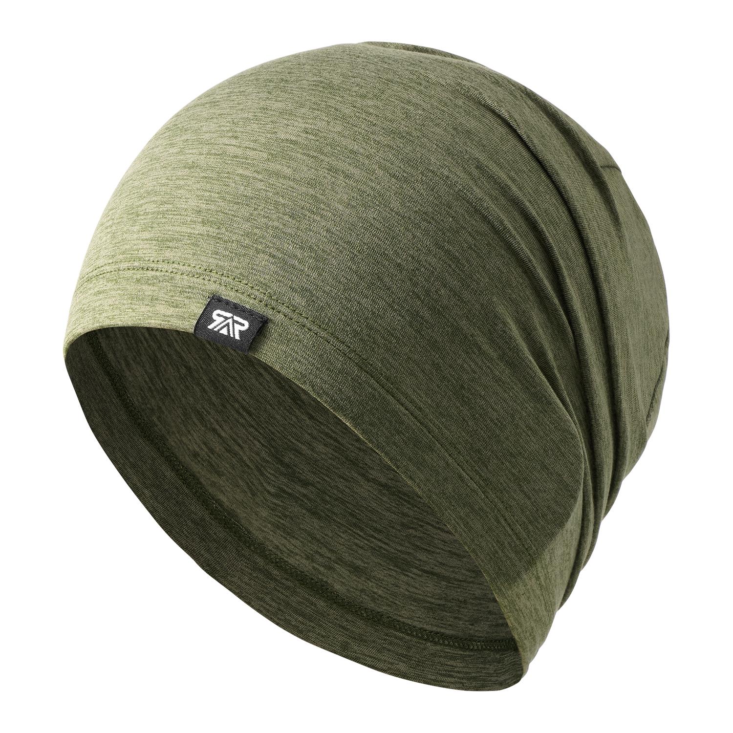 1/2/3 Pack Versatile Beanie Hats, Ear Protection Warm Cold Weather Caps, Breathable Polyester, Outdoor Running Fitness Sports Windproof Headwear, Unisex Soft Slouchy Beanie - Stay Dry Breathable for Running Gym Sleeping Commuting Daily Use