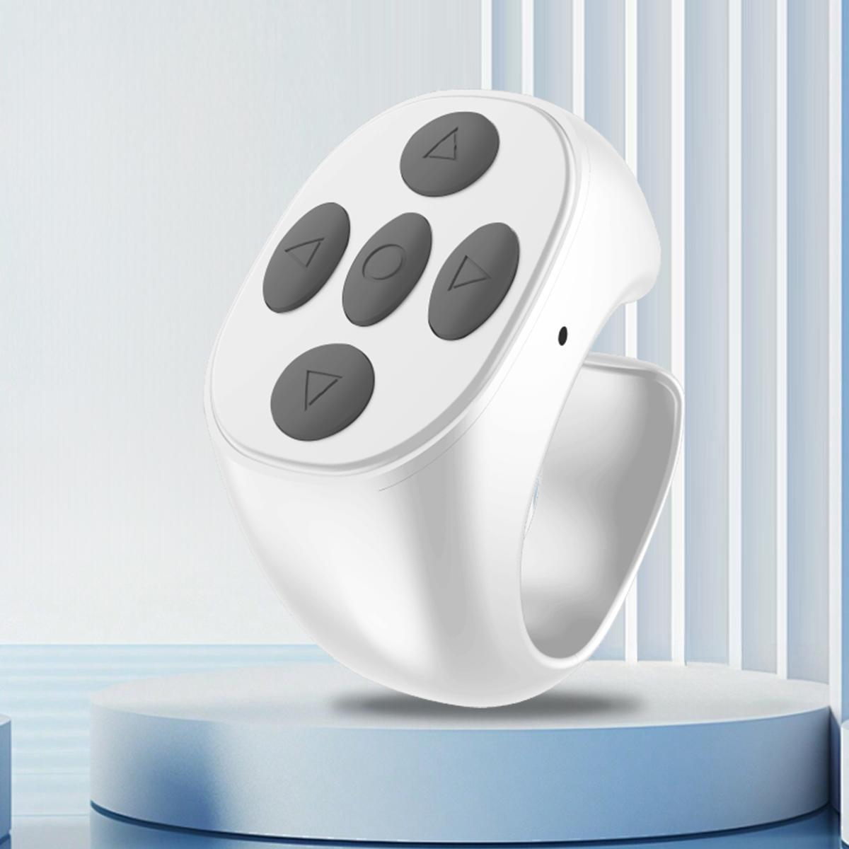 Wireless Remote Control Ring,BT-compatible Remote Ring for Tiktok, Convenient Finger Button, Selfie/vidio/swipe Pages/mute Key/cut Song/auto Lock Screen, Compatible iOS/android Rechargeable BT Remote Control Ring for Short Video, Selfie Accessories