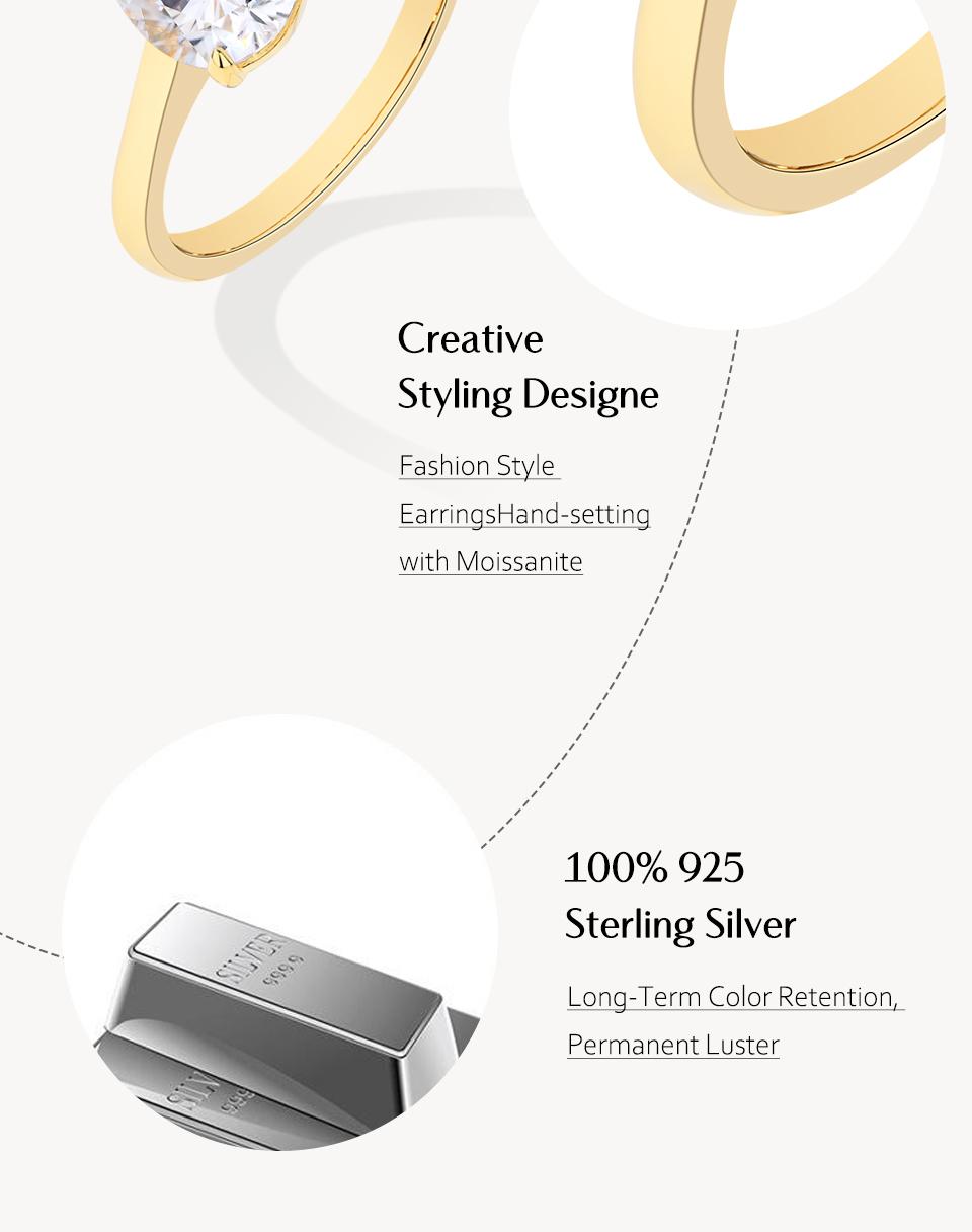 2.0CT Pear Cut Synthetic Moissanite ring Simple Style Anniversary EngagementGift Beauty Jewelry R148 SpringStatements