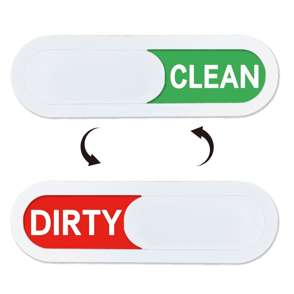 Clean/dirty Dishwasher Status Indicator, Slide Switch Design, Easy Installation, Multi-Style High Aesthetic, Kitchen, Airbnb, Hotel Use