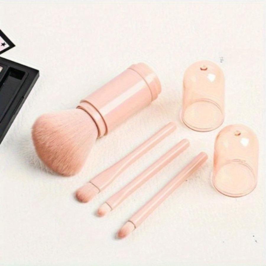 1PC Multifunctional Portable 4 in 1 Makeup Brush Set Scalable Hash Eye Travel Small Brush Painting and Three Soft Beauty Makeup Tool