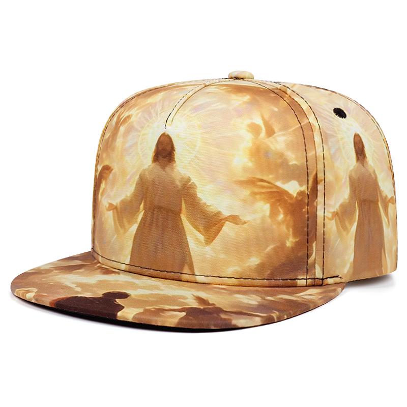 Jesus Pattern Printing High quality flat edge cap for men and women trend Street retro Snapback cap